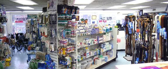 Interior of C.O. Bigelow's store.
